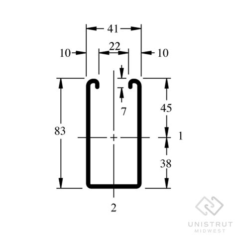 unistrut p5000 specs.